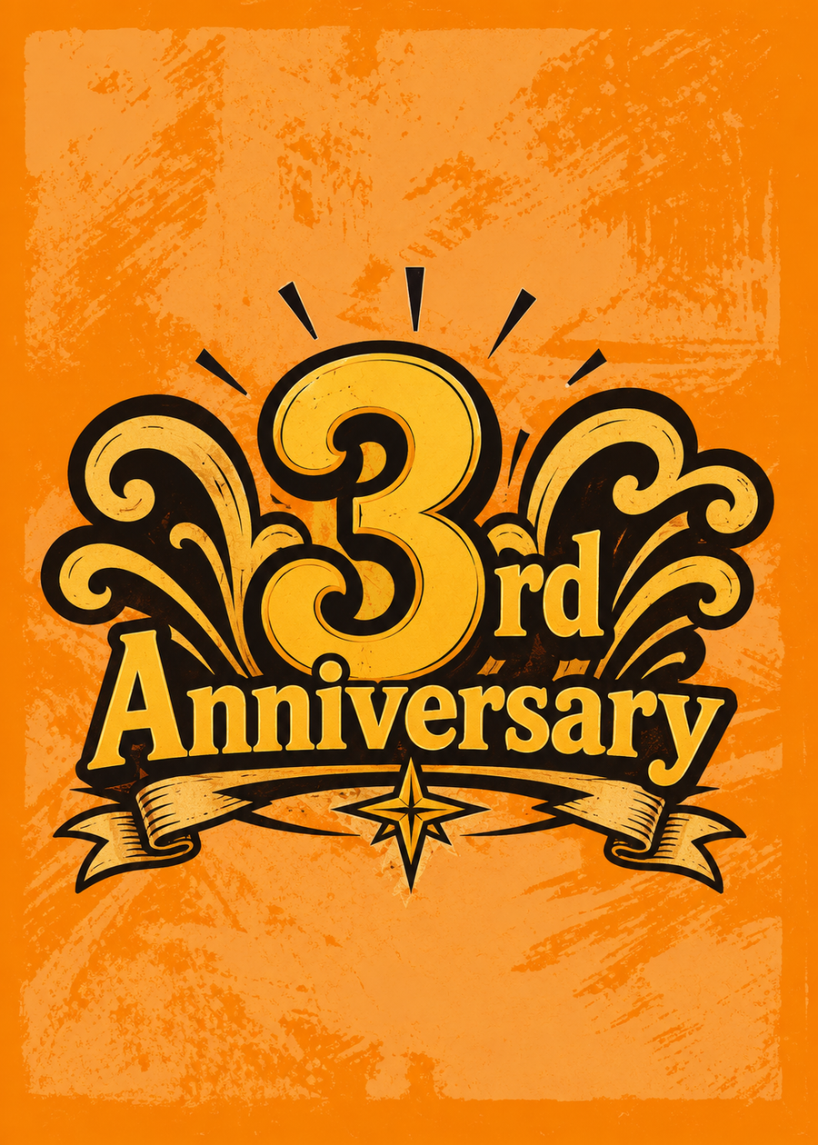 3th anniversary